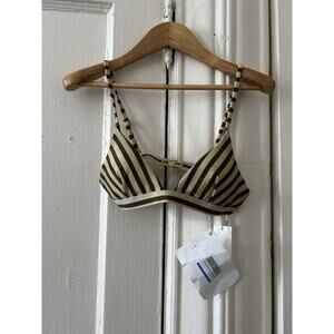 Tigerlily Verena Jenna Striped Bikini Top NWT | XXS